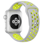 สายรัดนาฬิกาซิลิโคนกีฬาสองสี xDfind สำหรับ Apple Watch 46mm / 49mm / 45mm / 44mm, สำหรับ Apple Watch 42mm / 41mm / 40mm / 38mm