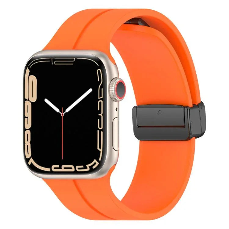 สายรัดนาฬิกาซิลิโคนแม่เหล็กสีพื้น xDfind สำหรับ Apple Watch 46mm / 49mm / 45mm / 44mm, สำหรับ Apple Watch 42mm / 41mm / 40mm / 38mm
