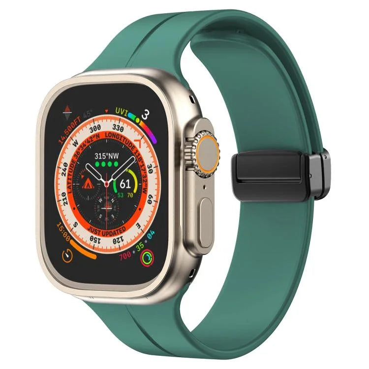 สายรัดนาฬิกาซิลิโคนแม่เหล็กสีพื้น xDfind สำหรับ Apple Watch 46mm / 49mm / 45mm / 44mm, สำหรับ Apple Watch 42mm / 41mm / 40mm / 38mm