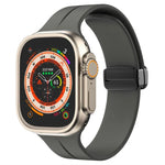สายรัดนาฬิกาซิลิโคนแม่เหล็กสีพื้น xDfind สำหรับ Apple Watch 46mm / 49mm / 45mm / 44mm, สำหรับ Apple Watch 42mm / 41mm / 40mm / 38mm