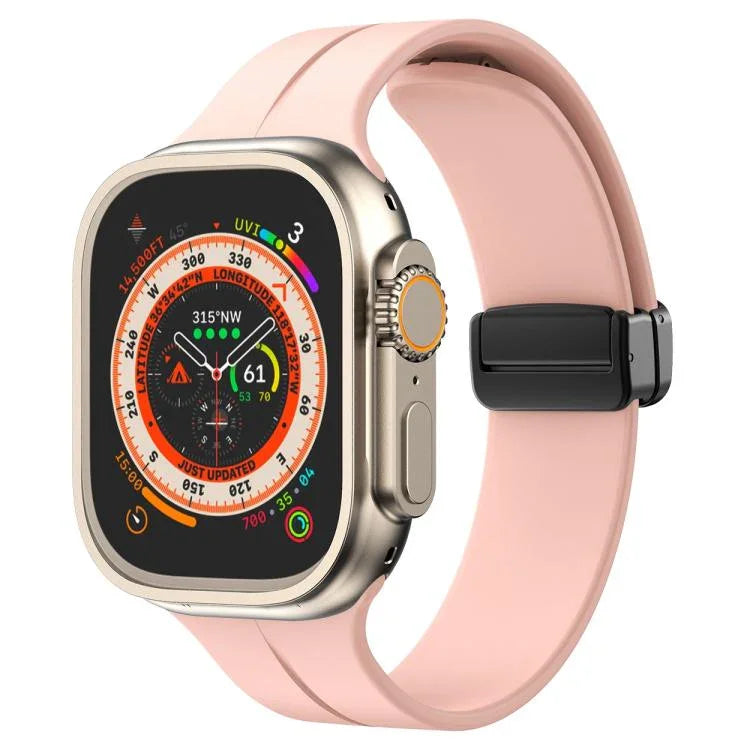 สายรัดนาฬิกาซิลิโคนแม่เหล็กสีพื้น xDfind สำหรับ Apple Watch 46mm / 49mm / 45mm / 44mm, สำหรับ Apple Watch 42mm / 41mm / 40mm / 38mm