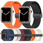 สายรัดนาฬิกาซิลิโคนแม่เหล็กสีพื้น xDfind สำหรับ Apple Watch 46mm / 49mm / 45mm / 44mm, สำหรับ Apple Watch 42mm / 41mm / 40mm / 38mm