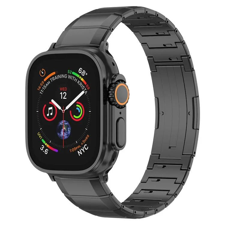 สายรัดนาฬิกาหัวเข็มขัดไทเทเนียมบริสุทธิ์เม็ดเดียว สำหรับ Apple Watch 46mm / 49mm / 45mm / 44mm, สำหรับ Apple Watch 42mm / 41mm / 40mm / 38mm