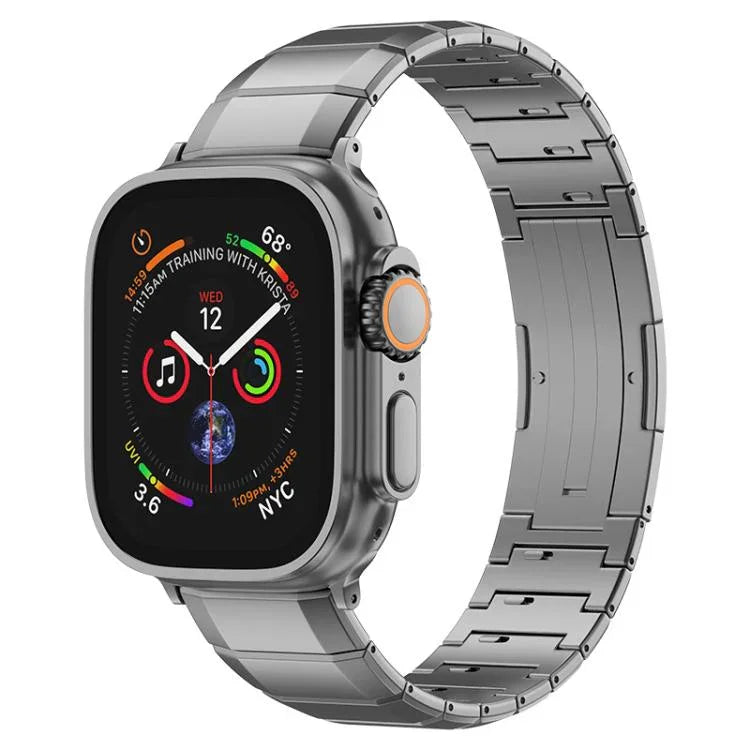 สายรัดนาฬิกาหัวเข็มขัดไทเทเนียมบริสุทธิ์เม็ดเดียว สำหรับ Apple Watch 46mm / 49mm / 45mm / 44mm, สำหรับ Apple Watch 42mm / 41mm / 40mm / 38mm