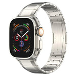 สายรัดนาฬิกาหัวเข็มขัดไทเทเนียมบริสุทธิ์เม็ดเดียว สำหรับ Apple Watch 46mm / 49mm / 45mm / 44mm, สำหรับ Apple Watch 42mm / 41mm / 40mm / 38mm