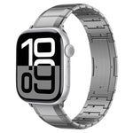 สายรัดนาฬิกาหัวเข็มขัดไทเทเนียมบริสุทธิ์เม็ดเดียว สำหรับ Apple Watch 46mm / 49mm / 45mm / 44mm, สำหรับ Apple Watch 42mm / 41mm / 40mm / 38mm