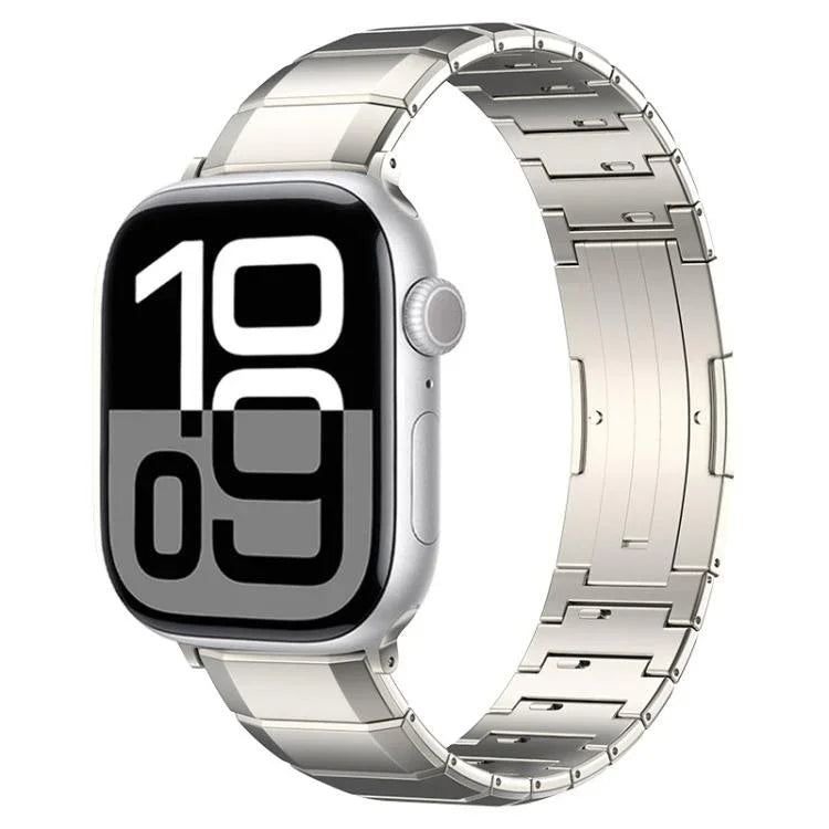 สายรัดนาฬิกาหัวเข็มขัดไทเทเนียมบริสุทธิ์เม็ดเดียว สำหรับ Apple Watch 46mm / 49mm / 45mm / 44mm, สำหรับ Apple Watch 42mm / 41mm / 40mm / 38mm