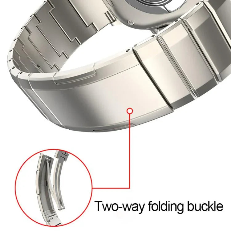 สายรัดนาฬิกาหัวเข็มขัดไทเทเนียมบริสุทธิ์เม็ดเดียว สำหรับ Apple Watch 46mm / 49mm / 45mm / 44mm, สำหรับ Apple Watch 42mm / 41mm / 40mm / 38mm