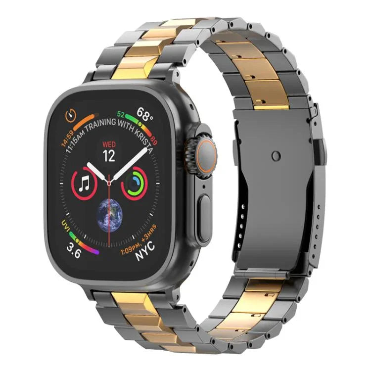 สายรัดนาฬิกาไทเทเนียมถอดได้หัวเข็มขัดเต่าแบบตัวที สำหรับ Apple Watch 46mm / 49mm / 45mm / 44mm, สำหรับ Apple Watch 42mm / 41mm / 40mm / 38mm