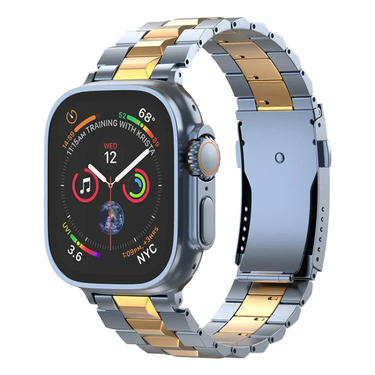 สายรัดนาฬิกาไทเทเนียมถอดได้หัวเข็มขัดเต่าแบบตัวที สำหรับ Apple Watch 46mm / 49mm / 45mm / 44mm, สำหรับ Apple Watch 42mm / 41mm / 40mm / 38mm