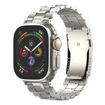 สายรัดนาฬิกาไทเทเนียมถอดได้หัวเข็มขัดเต่าแบบตัวที สำหรับ Apple Watch 46mm / 49mm / 45mm / 44mm, สำหรับ Apple Watch 42mm / 41mm / 40mm / 38mm