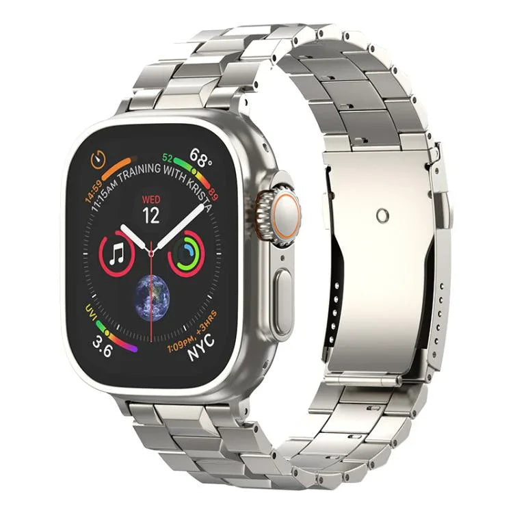 สายรัดนาฬิกาไทเทเนียมถอดได้หัวเข็มขัดเต่าแบบตัวที สำหรับ Apple Watch 46mm / 49mm / 45mm / 44mm, สำหรับ Apple Watch 42mm / 41mm / 40mm / 38mm