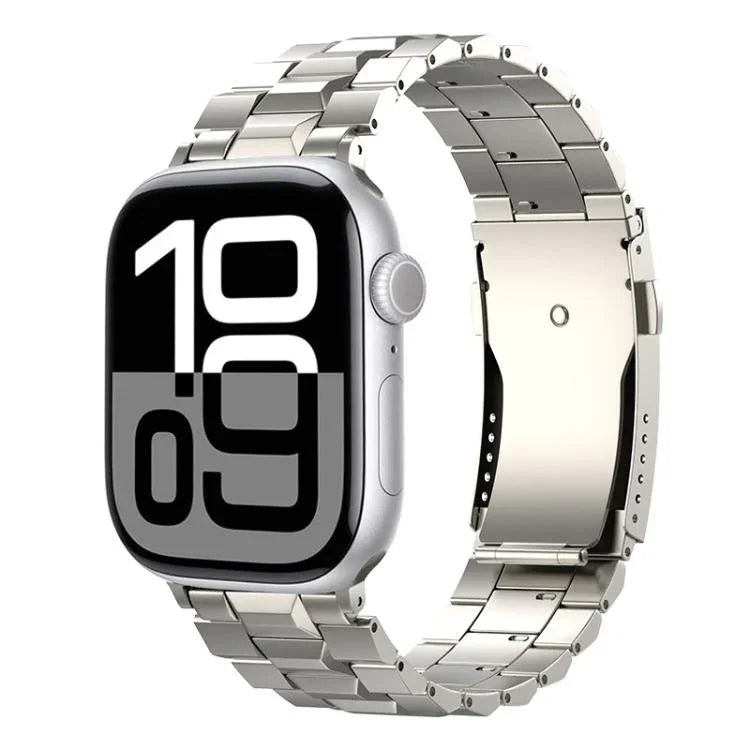 สายรัดนาฬิกาไทเทเนียมถอดได้หัวเข็มขัดเต่าแบบตัวที สำหรับ Apple Watch 46mm / 49mm / 45mm / 44mm, สำหรับ Apple Watch 42mm / 41mm / 40mm / 38mm