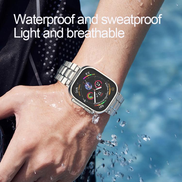 สายรัดนาฬิกาไทเทเนียมถอดได้หัวเข็มขัดเต่าแบบตัวที สำหรับ Apple Watch 46mm / 49mm / 45mm / 44mm, สำหรับ Apple Watch 42mm / 41mm / 40mm / 38mm