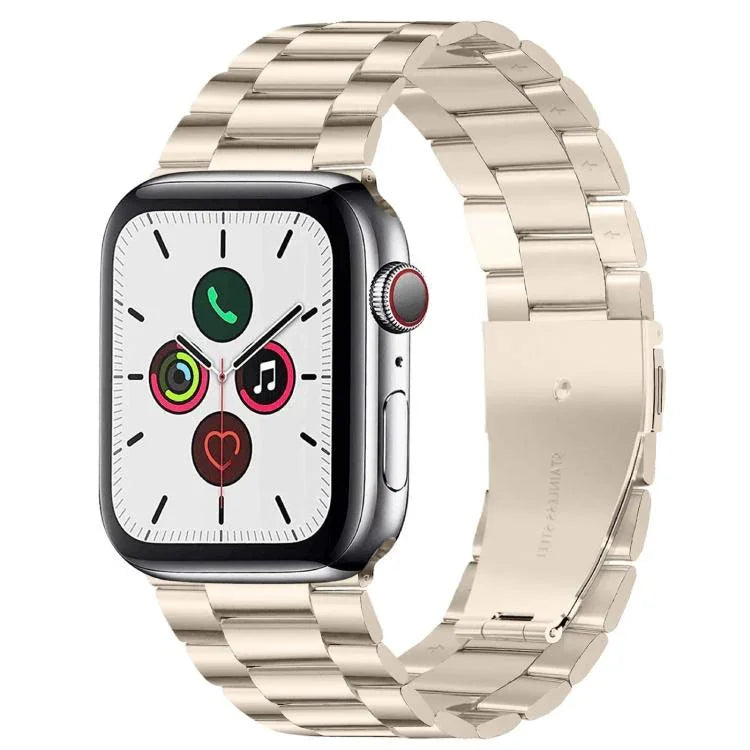 สายรัดนาฬิกาสแตนเลสหัวเข็มขัดพับสามเม็ด xDfind สำหรับ Apple Watch 46mm / 49mm / 45mm / 44mm, สำหรับ Apple Watch 42mm / 41mm / 40mm / 38mm