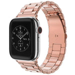 สายรัดนาฬิกาสแตนเลสหัวเข็มขัดพับสามเม็ด xDfind สำหรับ Apple Watch 46mm / 49mm / 45mm / 44mm, สำหรับ Apple Watch 42mm / 41mm / 40mm / 38mm