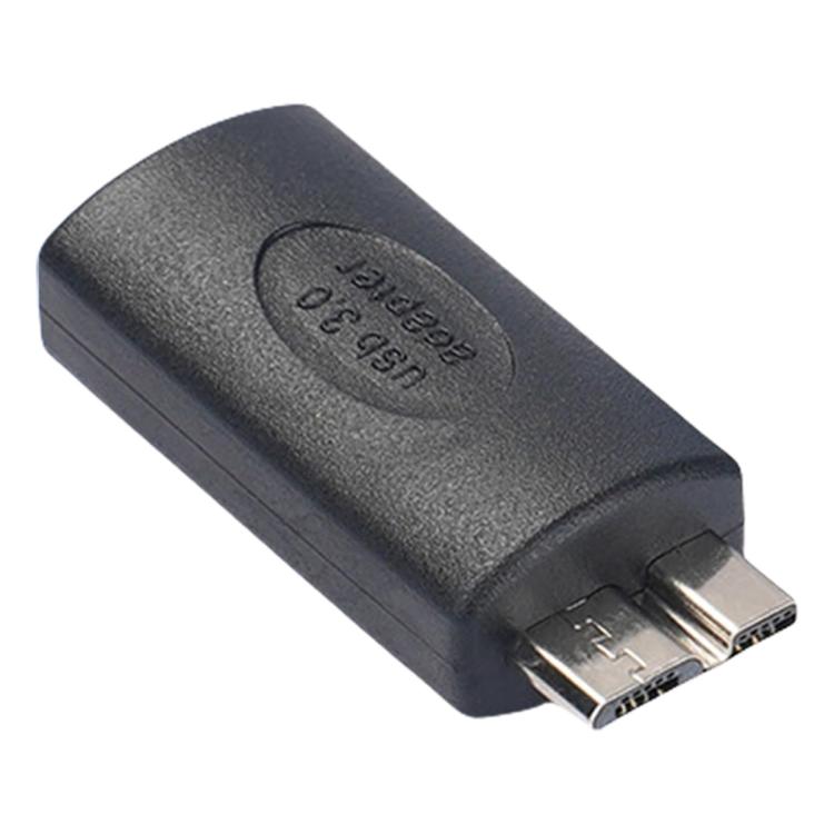 อะแดปเตอร์คอมพิวเตอร์ฮาร์ดไดรฟ์มือถือ USB3.0, Type-C ตัวเมียเป็น Micro USB ตัวผู้