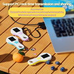 กล้องจุลทรรศน์ดิจิตอลแบบพกพาสำหรับเด็ก หน้าจอ IPS 2 นิ้ว ขยาย 500X, รุ่น T56, T57