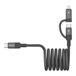 สายชาร์จข้อมูลแม่เหล็ก Momax Mag.Link Duo 60W USB-C / Type-C ถึง USB-C / Type-C / 8 Pin, DC58 1m, DL58 60W 1m