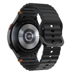 สายรัดนาฬิกาซิลิโคนลายคลื่นเย็บพร้อมหัวเข็มขัดสีสันสดใส xDfind สำหรับ Samsung Galaxy Watch FE / 7 / 6 / 5 / 4