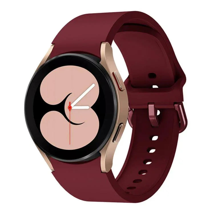 xDfind Solid Color Colorful Buckle Quick Release Silicone Watch Band, For Samsung Galaxy Watch7 / Watch FE 40mm, For Samsung Galaxy Watch6 / Watch6 Classic, For Samsung Galaxy Watch5 / Watch5 Pro, For Samsung Galaxy Watch4 / Watch4 Classic