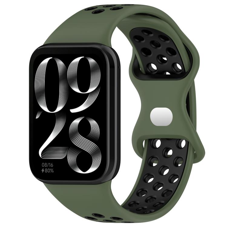 xDfind Dual Color Butterfly Buckle Silicone Watch Band, For Xiaomi Band 10 Pro/9 Pro/Redmi Watch 6/5/4, For Redmi Watch 5 / Redmi Watch 4