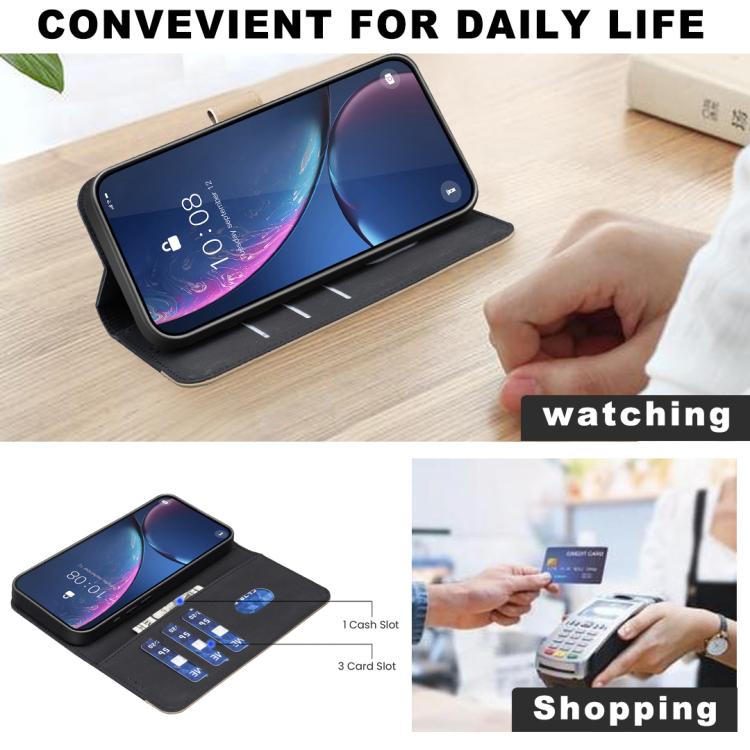 เคสโทรศัพท์หนังลายดอกไม้กลวงสีเย็บต่อพร้อม RFID สำหรับ iPhone XS Max, สำหรับ iPhone 6 Plus / 7 Plus / 8 Plus, สำหรับ iPhone 6 / 7 / 8