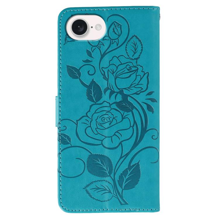 เคสโทรศัพท์หนังปั๊มลายกุหลาบผีเสื้อ สำหรับ iPhone 17e / 16e, สำหรับ iPhone 17 Pro Max, สำหรับ iPhone 17 Pro, สำหรับ iPhone 17, สำหรับ iPhone Air