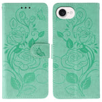 เคสโทรศัพท์หนังปั๊มลายกุหลาบผีเสื้อ สำหรับ iPhone 17e / 16e, สำหรับ iPhone 17 Pro Max, สำหรับ iPhone 17 Pro, สำหรับ iPhone 17, สำหรับ iPhone Air