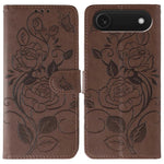 เคสโทรศัพท์หนังปั๊มลายกุหลาบผีเสื้อ สำหรับ iPhone 17e / 16e, สำหรับ iPhone 17 Pro Max, สำหรับ iPhone 17 Pro, สำหรับ iPhone 17, สำหรับ iPhone Air