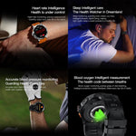 AK77 BT Call Smart Watch, Support Blood Oxygen / Blood Pressure / Heart Rate / Sports Health Monitoring Fitness Tracker