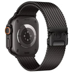 สายรัดนาฬิกาสแตนเลสตาข่ายละเอียด Milanese หัวเข็มขัดร่ม xDfind สำหรับ Apple Watch 46mm / 49mm / 45mm / 44mm ตาข่ายละเอียด, สำหรับ Apple Watch 42mm / 41mm / 40mm / 38mm ตาข่ายละเอียด
