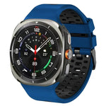 สายรัดนาฬิกาซิลิโคนสองสีระบายอากาศได้ สำหรับ Samsung Galaxy Watch Ultra 47mm / Ultra 2025