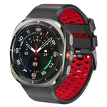 สายรัดนาฬิกาซิลิโคนสองสีระบายอากาศได้ สำหรับ Samsung Galaxy Watch Ultra 47mm / Ultra 2025