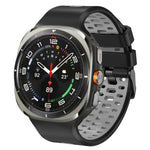 สายรัดนาฬิกาซิลิโคนสองสีระบายอากาศได้ สำหรับ Samsung Galaxy Watch Ultra 47mm / Ultra 2025