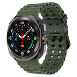 สายรัดนาฬิกาซิลิโคนจุดสีสันสดใสหัวเข็มขัดคู่ สำหรับ Samsung Galaxy Watch Ultra 47mm / Ultra 2025