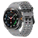 สายรัดนาฬิกาซิลิโคนจุดสีสันสดใสหัวเข็มขัดคู่ สำหรับ Samsung Galaxy Watch Ultra 47mm / Ultra 2025