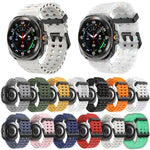 สายรัดนาฬิกาซิลิโคนจุดสีสันสดใสหัวเข็มขัดคู่ สำหรับ Samsung Galaxy Watch Ultra 47mm / Ultra 2025