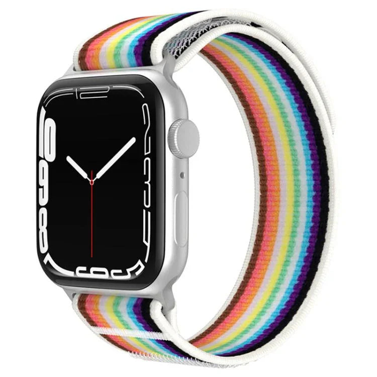 สายรัดนาฬิกาไนลอนแบบห่วงสองส่วน xDfind สำหรับ Apple Watch 46mm / 49mm / 45mm / 44mm, สำหรับ Apple Watch 42mm / 41mm / 40mm / 38mm