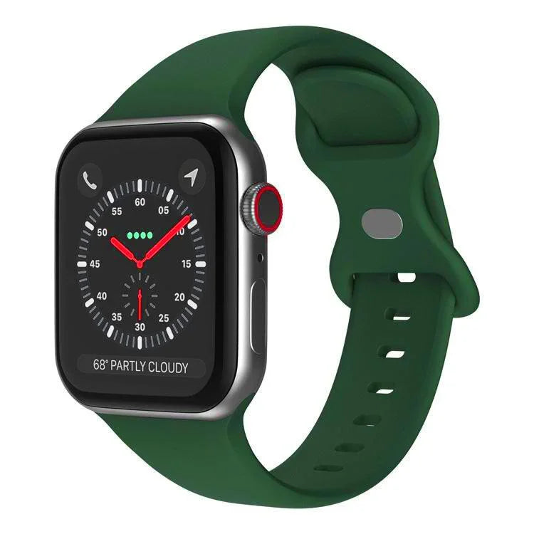 สายรัดนาฬิกาซิลิโคนหัวเข็มขัดผีเสื้อ xDfind สำหรับ Apple Watch 46mm / 49mm / 45mm / 44mm, สำหรับ Apple Watch 42mm / 41mm / 40mm / 38mm