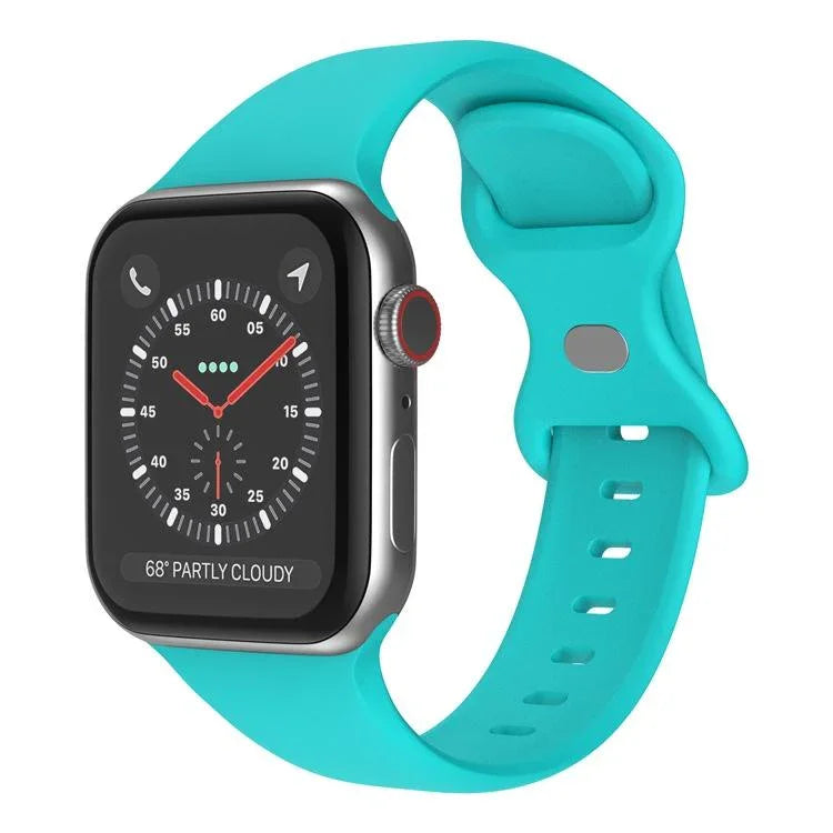 สายรัดนาฬิกาซิลิโคนหัวเข็มขัดผีเสื้อ xDfind สำหรับ Apple Watch 46mm / 49mm / 45mm / 44mm, สำหรับ Apple Watch 42mm / 41mm / 40mm / 38mm