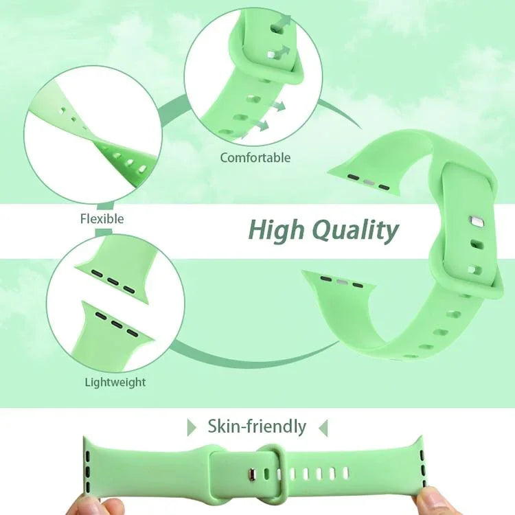 สายรัดนาฬิกาซิลิโคนหัวเข็มขัดผีเสื้อ xDfind สำหรับ Apple Watch 46mm / 49mm / 45mm / 44mm, สำหรับ Apple Watch 42mm / 41mm / 40mm / 38mm