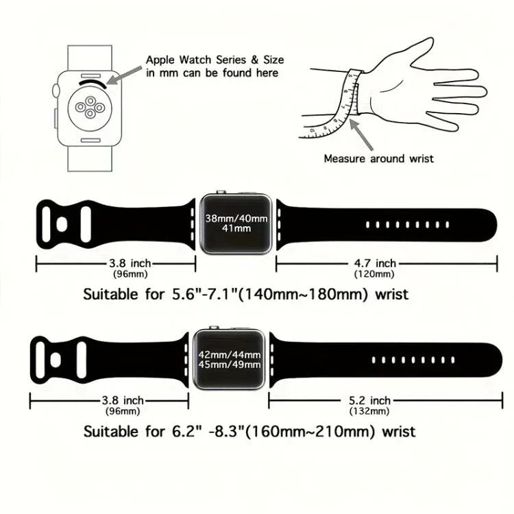 สายรัดนาฬิกาซิลิโคนหัวเข็มขัดผีเสื้อ xDfind สำหรับ Apple Watch 46mm / 49mm / 45mm / 44mm, สำหรับ Apple Watch 42mm / 41mm / 40mm / 38mm