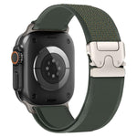 สายรัดนาฬิกาไนลอนแบบห่วงปุ่มสแน็ปหัวเข็มขัดไทเทเนียม xDfind สำหรับ Apple Watch 46mm / 49mm / 45mm / 44mm, สำหรับ Apple Watch 42mm / 41mm / 40mm / 38mm