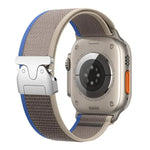 สายรัดนาฬิกาไนลอนแบบห่วงปุ่มสแน็ปหัวเข็มขัดไทเทเนียม xDfind สำหรับ Apple Watch 46mm / 49mm / 45mm / 44mm, สำหรับ Apple Watch 42mm / 41mm / 40mm / 38mm