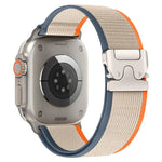 สายรัดนาฬิกาไนลอนแบบห่วงปุ่มสแน็ปหัวเข็มขัดไทเทเนียม xDfind สำหรับ Apple Watch 46mm / 49mm / 45mm / 44mm, สำหรับ Apple Watch 42mm / 41mm / 40mm / 38mm