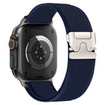 สายรัดนาฬิกาไนลอนแบบห่วงปุ่มสแน็ปหัวเข็มขัดไทเทเนียม xDfind สำหรับ Apple Watch 46mm / 49mm / 45mm / 44mm, สำหรับ Apple Watch 42mm / 41mm / 40mm / 38mm