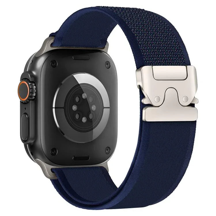 สายรัดนาฬิกาไนลอนแบบห่วงปุ่มสแน็ปหัวเข็มขัดไทเทเนียม xDfind สำหรับ Apple Watch 46mm / 49mm / 45mm / 44mm, สำหรับ Apple Watch 42mm / 41mm / 40mm / 38mm