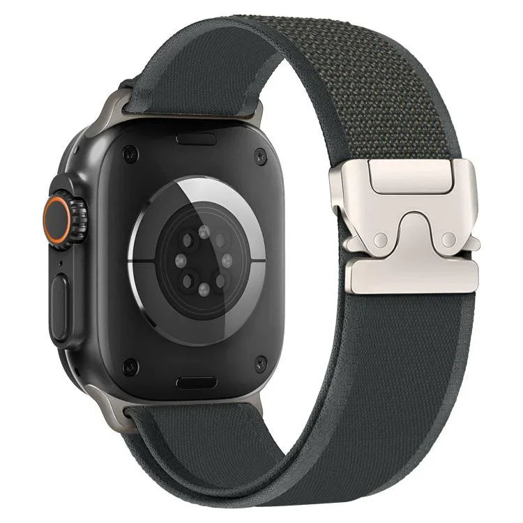 สายรัดนาฬิกาไนลอนแบบห่วงปุ่มสแน็ปหัวเข็มขัดไทเทเนียม xDfind สำหรับ Apple Watch 46mm / 49mm / 45mm / 44mm, สำหรับ Apple Watch 42mm / 41mm / 40mm / 38mm