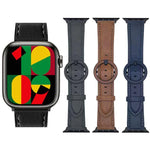 สายรัดนาฬิกาหนังหัวเข็มขัดกลม xDfind สำหรับ Apple Watch 46mm / 49mm / 45mm / 44mm, สำหรับ Apple Watch 42mm / 41mm / 40mm / 38mm